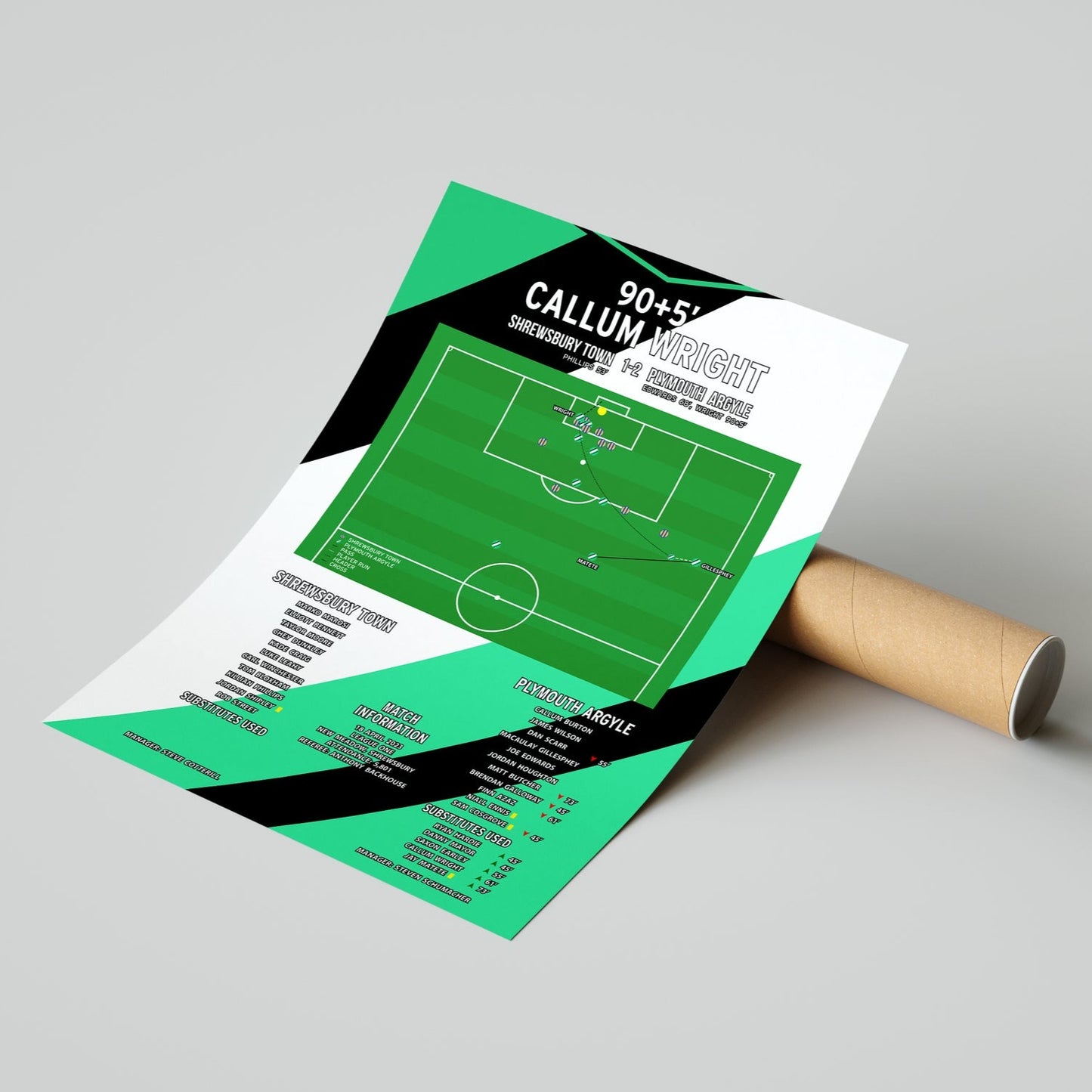 Callum Wright Goal - Shrewsbury Town vs Plymouth Argyle – League One 2023