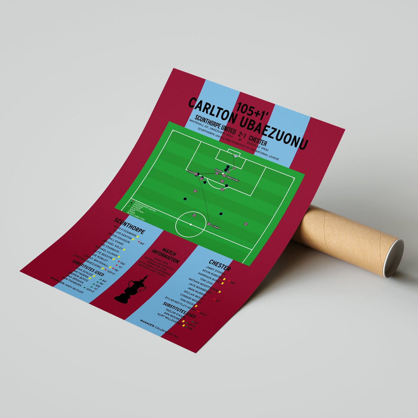 Carlton Ubaezuonu Goal – Scunthorpe United vs Chester – National League North Play-Off Final 2025