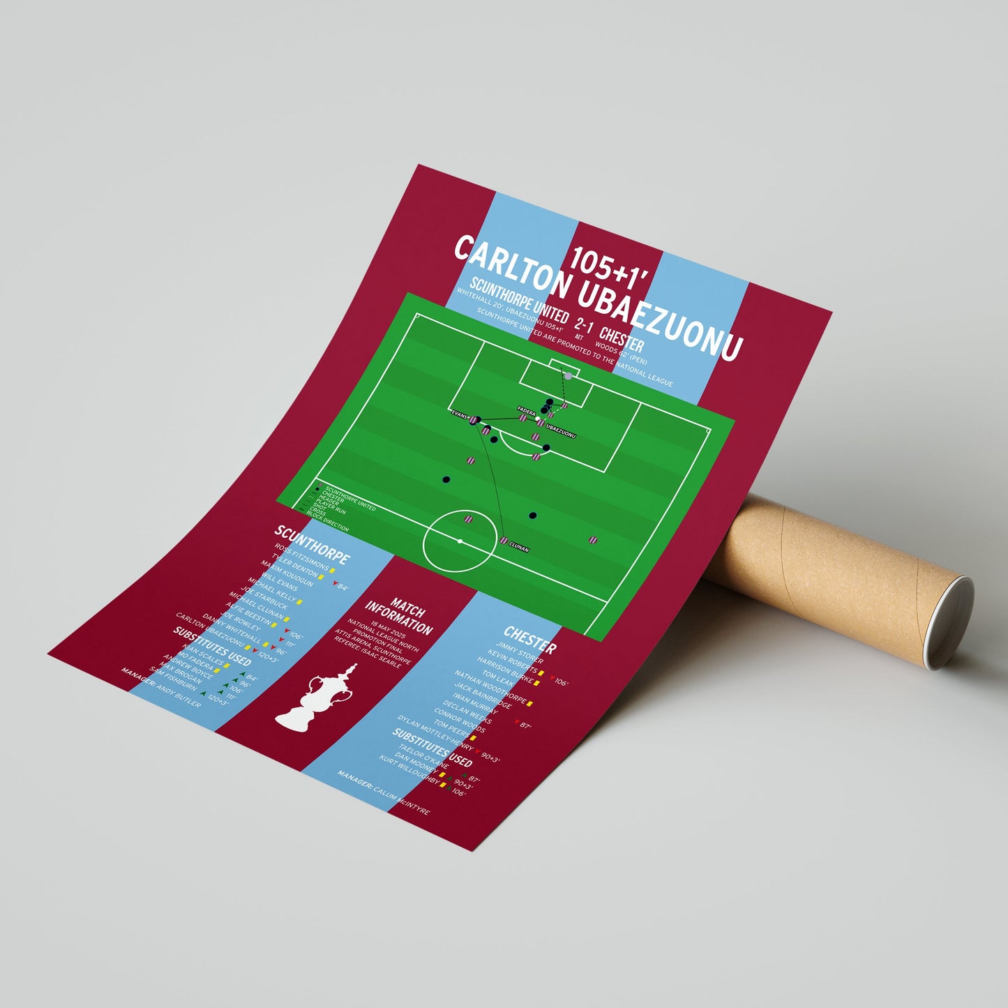 Carlton Ubaezuonu Goal – Scunthorpe United vs Chester – National League North Play-Off Final 2025