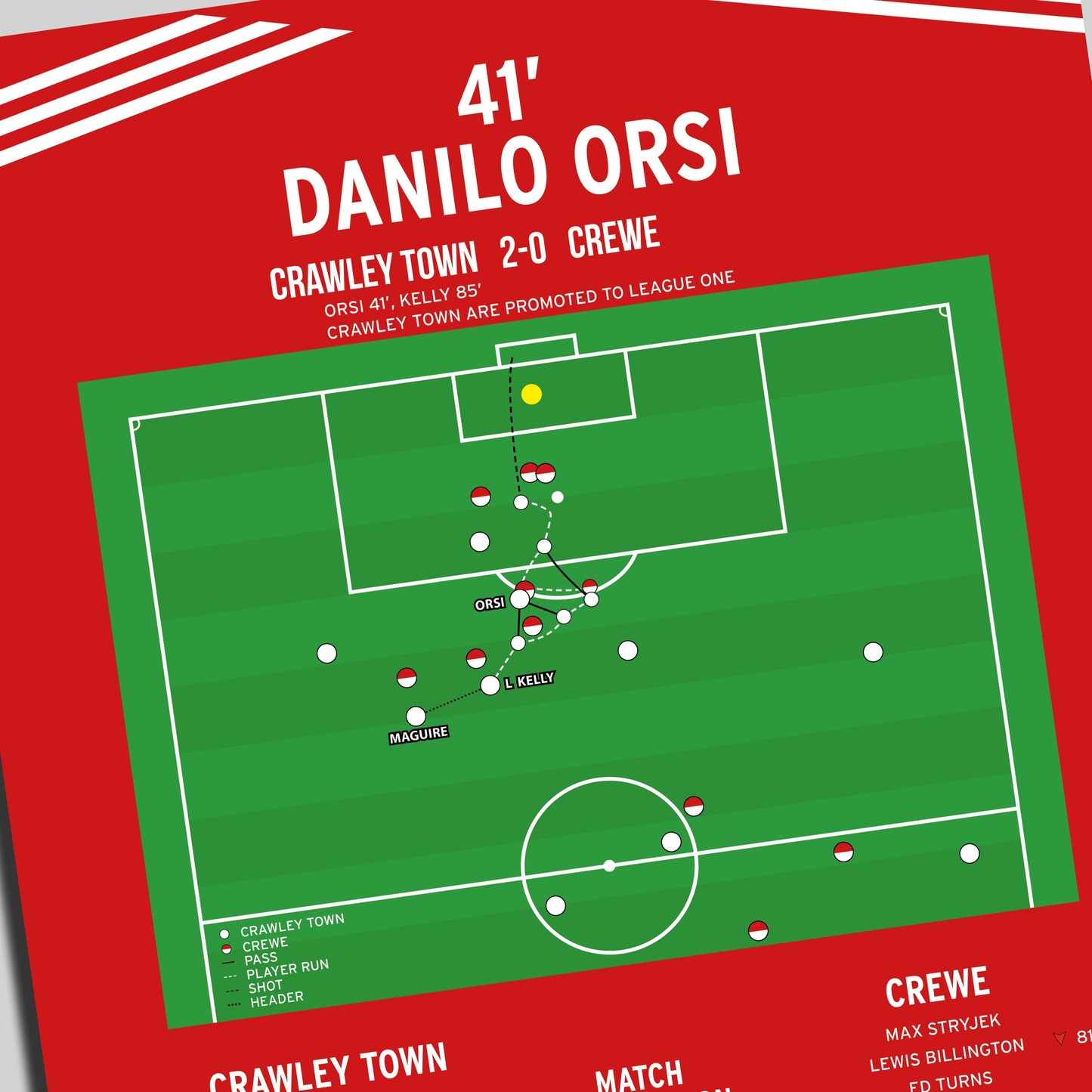 Danilo Orsi Goal – Crawley Town vs Crewe – League Two Play-Off Final 2024