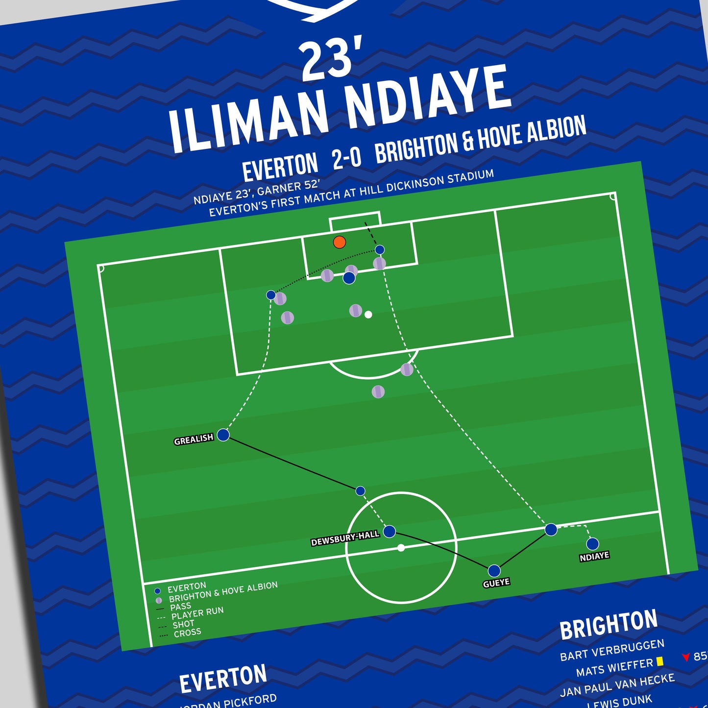 Iliman Ndiaye Goal – Everton vs Brighton – Premier League 2025