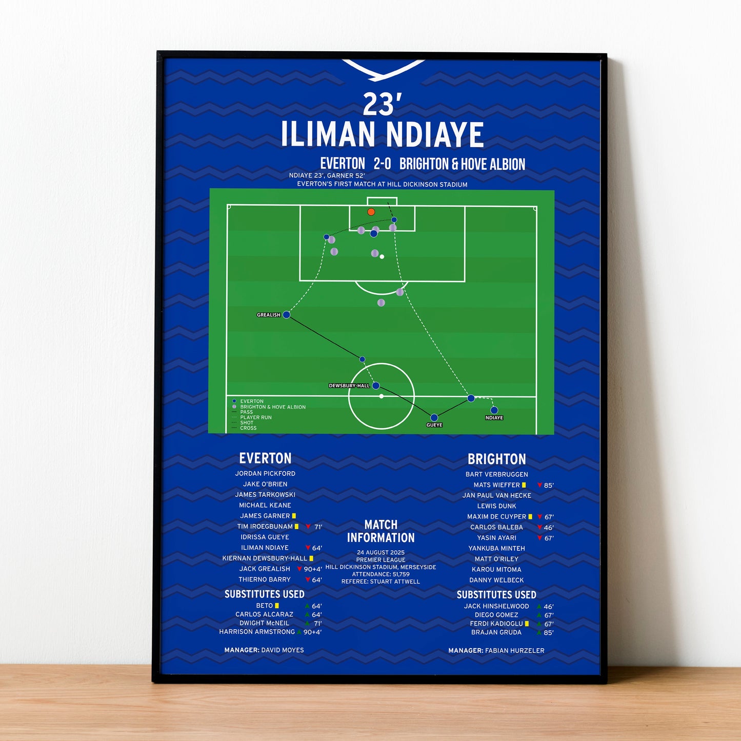 Iliman Ndiaye Goal – Everton vs Brighton – Premier League 2025