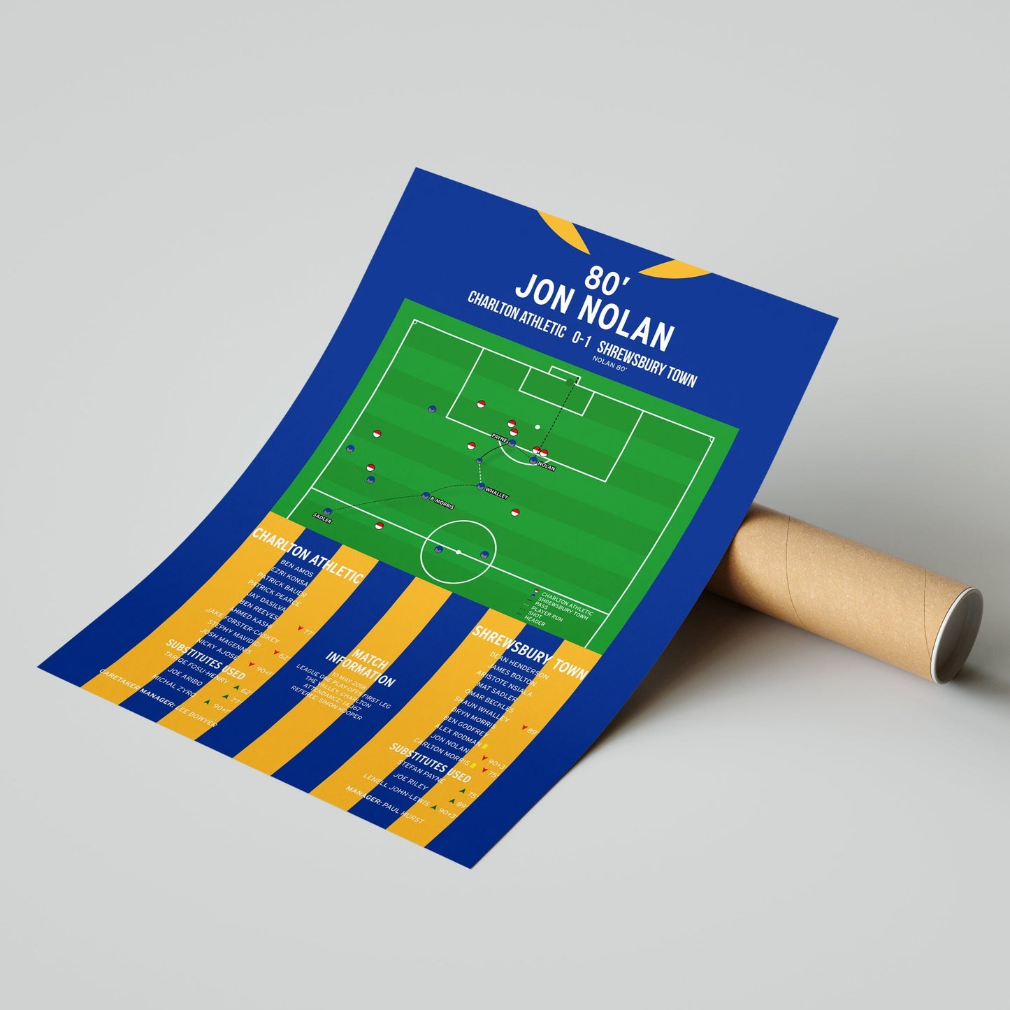 Jon Nolan Goal – Charlton Athletic vs Shrewsbury Town – League One Play-Offs 2018