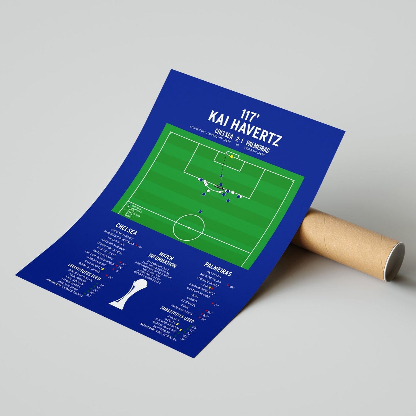 Kai Havertz Goal – Chelsea vs Palmeiras – Club World Cup Final 2022