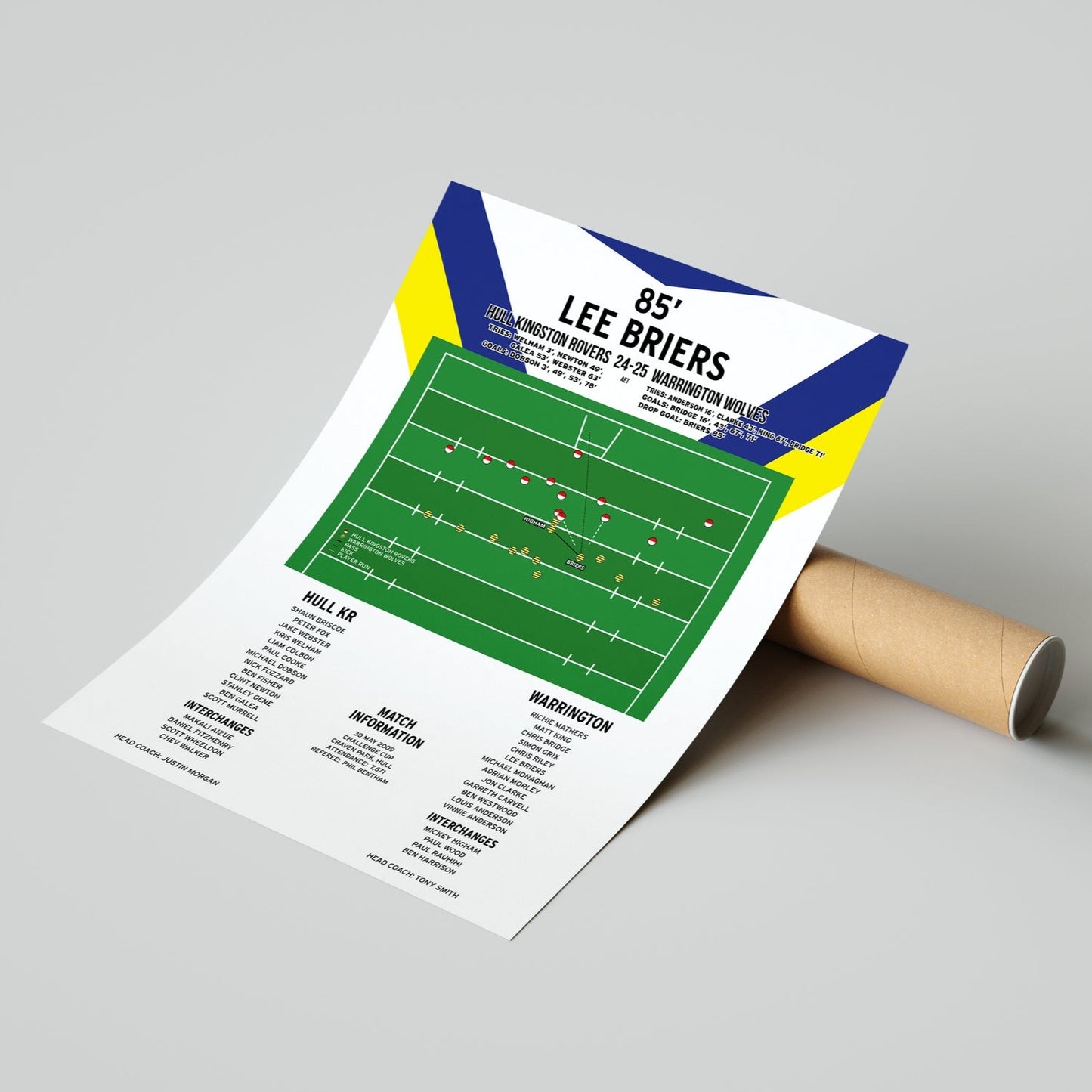 Lee Briers Drop Goal – Hull Kingston Rovers vs Warrington Wolves – Challenge Cup 2009