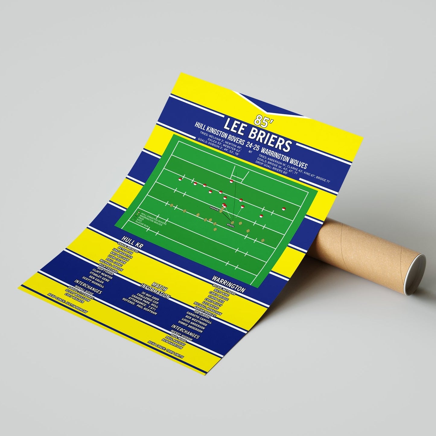 Lee Briers Drop Goal – Hull Kingston Rovers vs Warrington Wolves – Challenge Cup 2009