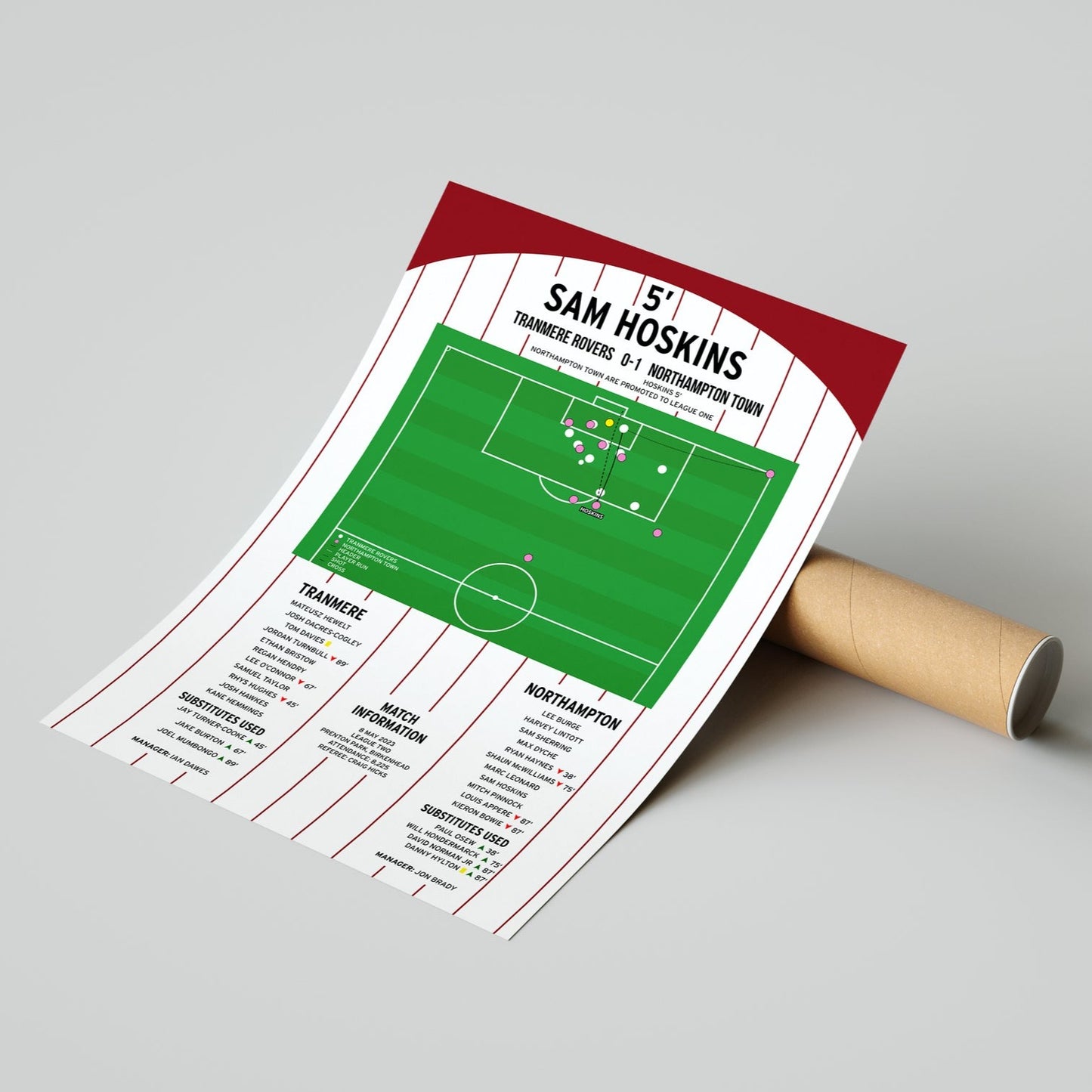 Sam Hoskins Goal – Tranmere Rovers vs Northampton Town – League Two 2023