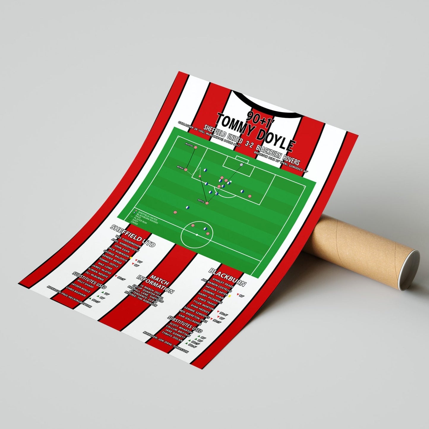 Tommy Doyle Goal – Sheffield United vs Blackburn Rovers – FA Cup 2023