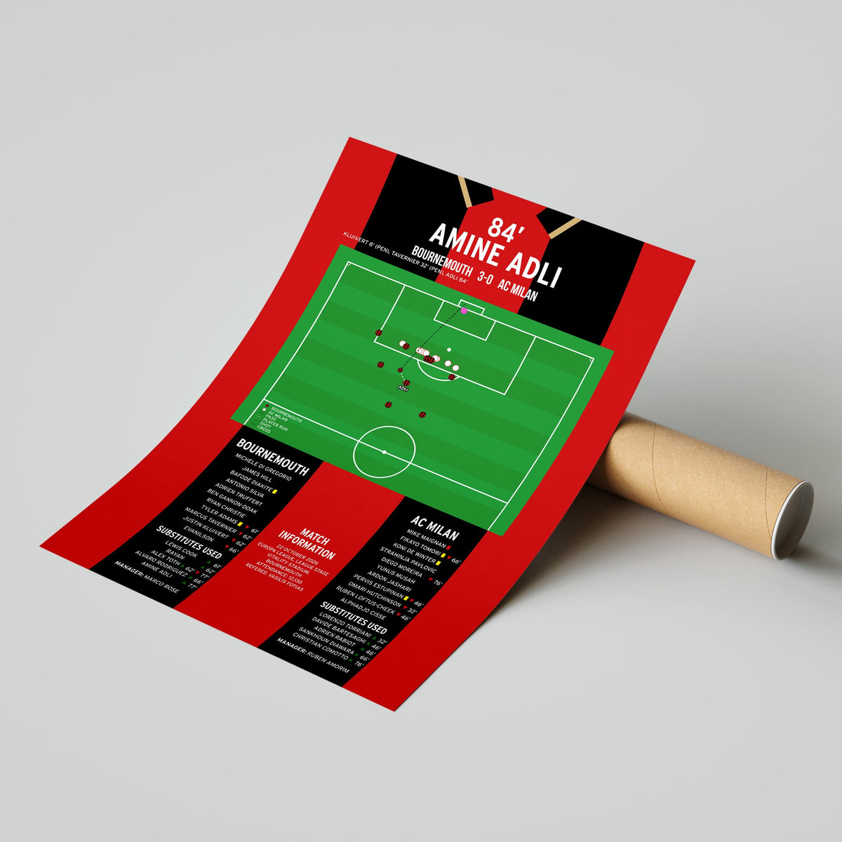 Amine Adli Goal – Bournemouth vs AC Milan – Europa League 2026