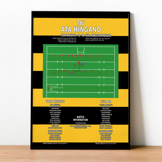 Ata Hingano Drop Goal – York Knights vs Hull Kingston Rovers – Super League 2026