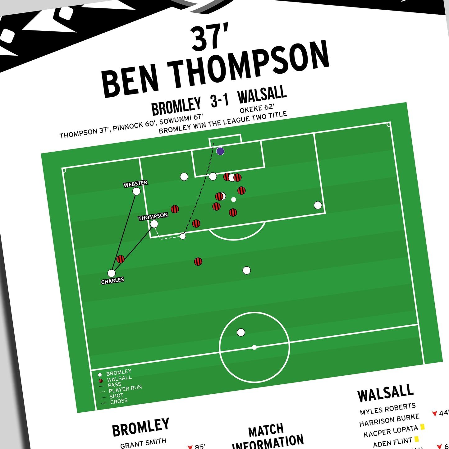 Ben Thompson Goal – Bromley vs Walsall – League Two 2026