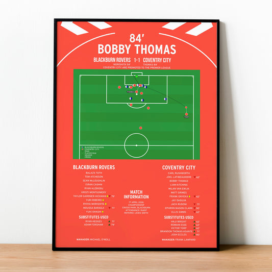 Bobby Thomas Goal – Blackburn Rovers vs Coventry City – Championship 2026