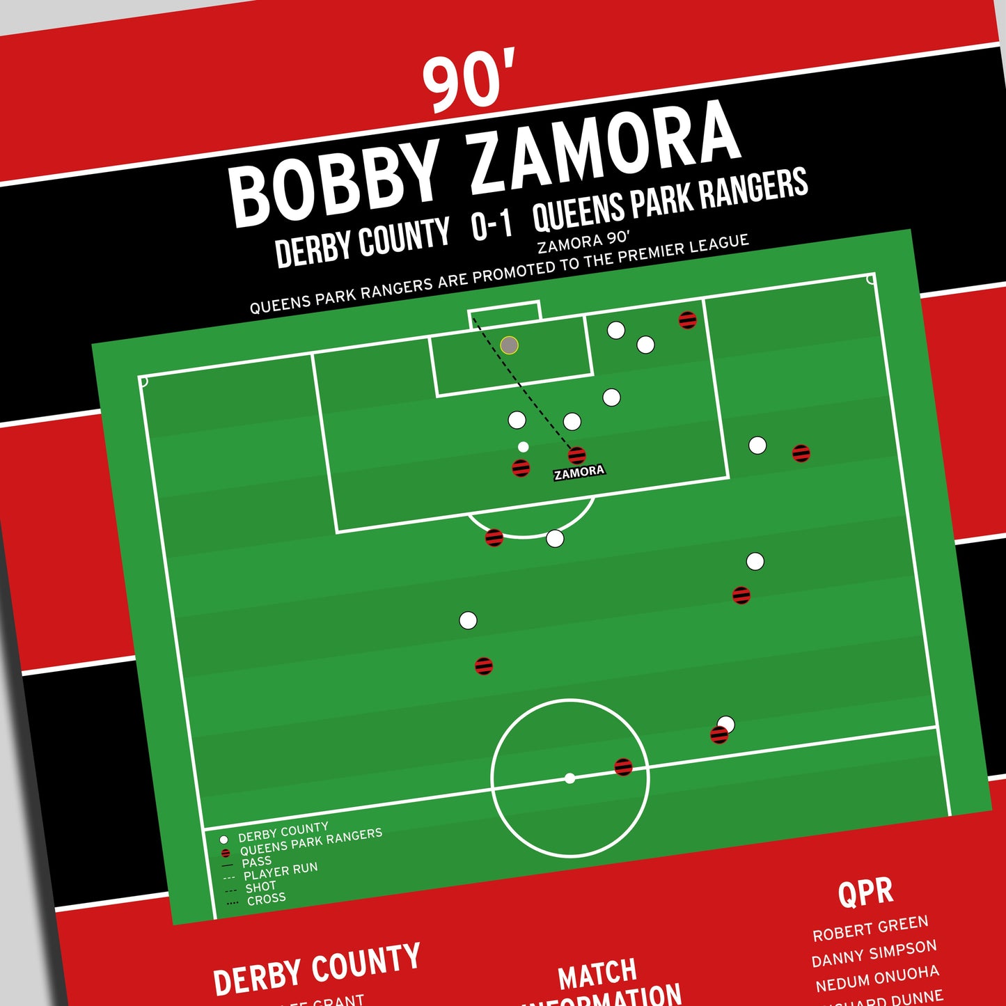 Bobby Zamora Goal - Derby County vs Queens Park Rangers - Championship Play-Off Final 2014