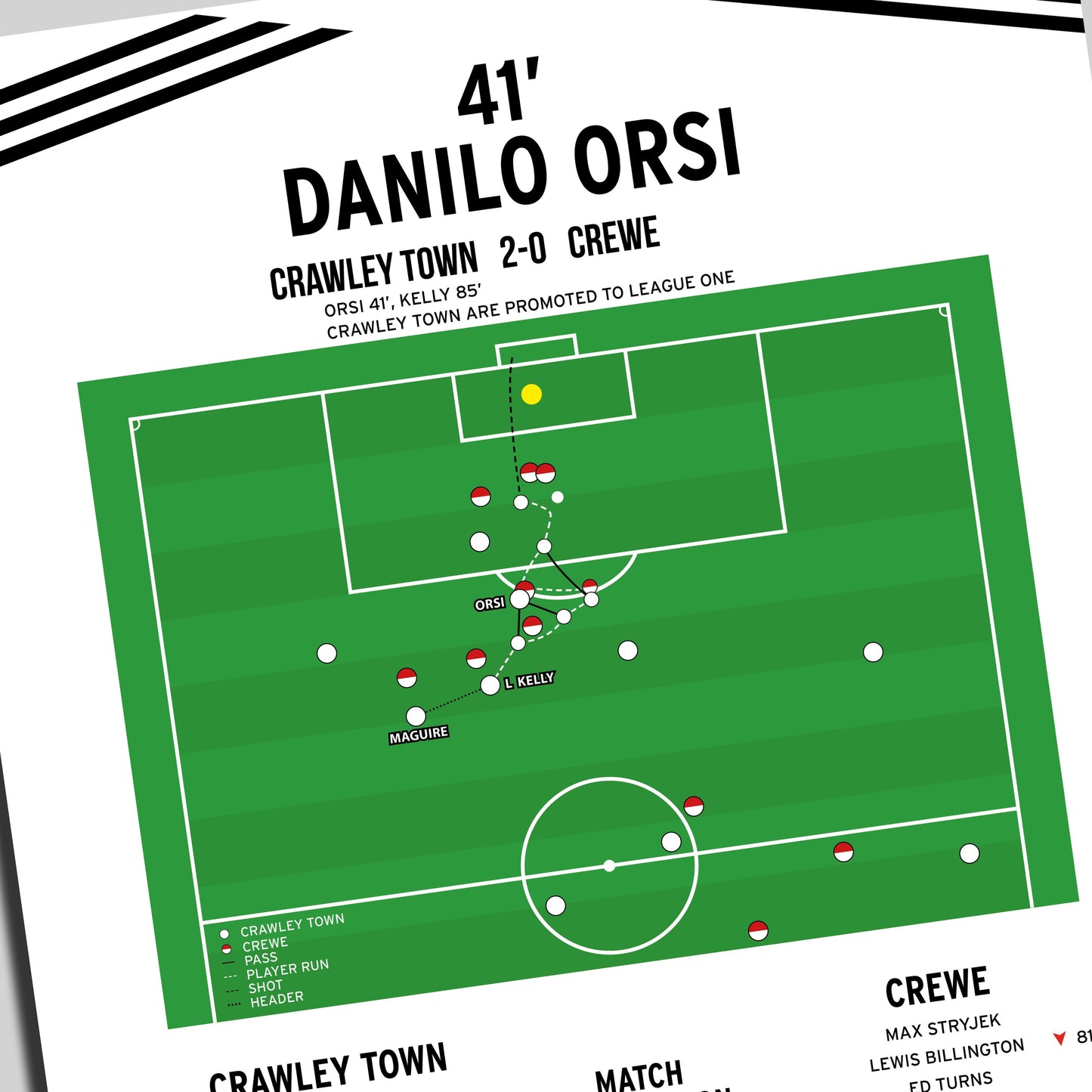 Danilo Orsi Goal – Crawley Town vs Crewe - League Two Play-Off Final 2024