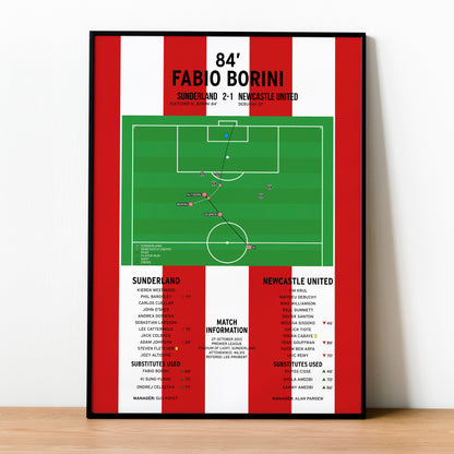 Fabio Borini Goal – Sunderland vs Newcastle United – Premier League 2013