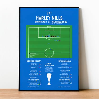 Harley Mills Goal – Birmingham City vs Peterborough United - EFL Trophy Final 2025