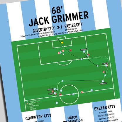 Jack Grimmer Goal – Coventry City vs Exeter City – League Two Play-Off Final 2018