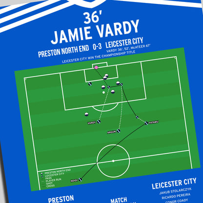 Jamie Vardy Goal – Preston vs Leicester City – Championship 2024