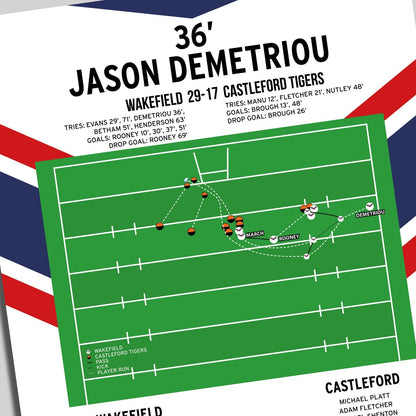 Jason Demetriou Try – Wakefield vs Castleford Tigers – Super League 2006