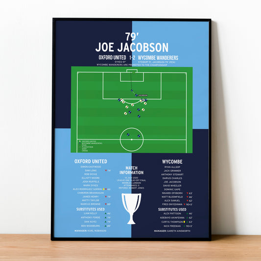 Joe Jacobson Goal - Wycombe vs Oxford - League One Play-Off Final 2020