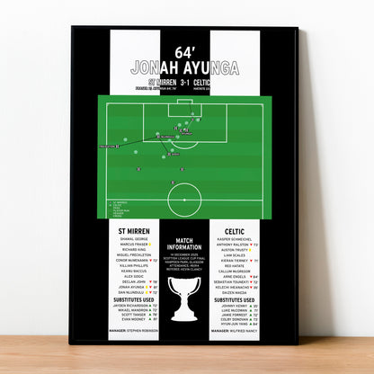 Jonah Ayunga First Goal – St Mirren vs Celtic – Scottish League Cup Final 2025