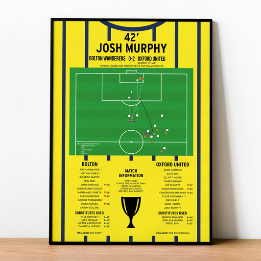 Josh Murphy Second Goal – Bolton vs Oxford – League One Play-Off Final 2024