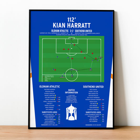Kian Harratt Goal - Oldham Athletic vs Southend United - National League Promotion Final 2025