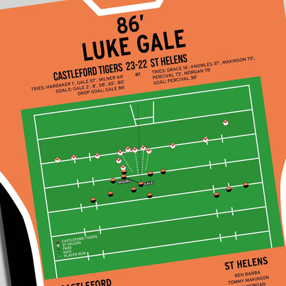 Luke Gale Drop Goal – Castleford Tigers vs St Helens – Super League Play-Off Semi-Final 2017
