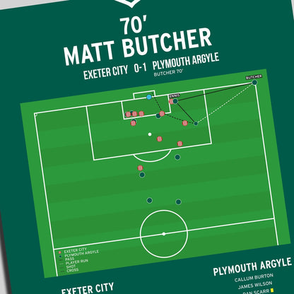 Matt Butcher Goal - Exeter City vs Plymouth Argyle - League One 2023