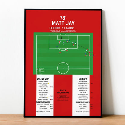 Matt Jay Goal – Exeter City vs Barrow – League Two 2022