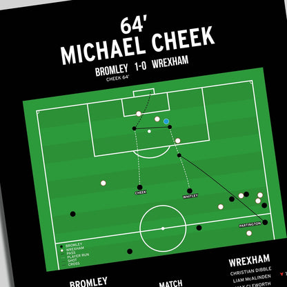 Michael Cheek Goal – Bromley vs Wrexham – FA Trophy 2022