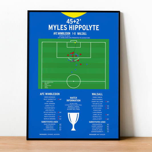 Myles Hippolyte Goal – AFC Wimbledon vs Walsall – League Two Play-Off Final 2025