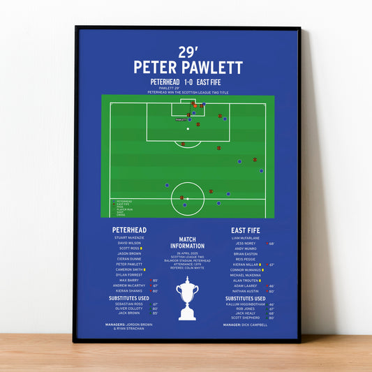 Peter Pawlett Goal – Peterhead vs East Fife – Scottish League Two 2025