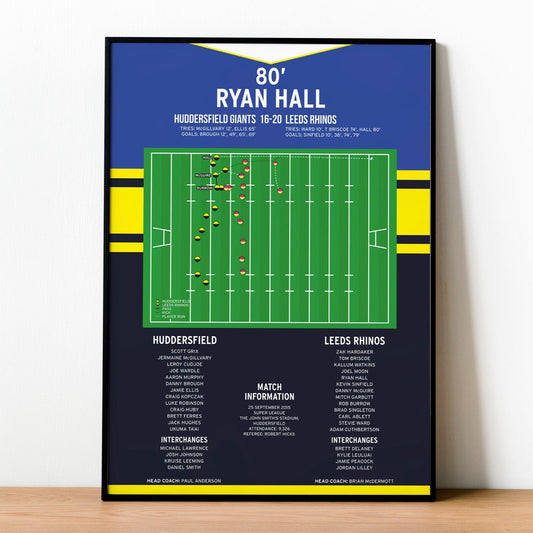 Ryan Hall Try – Leeds Rhinos vs Huddersfield Giants – Super League 2015
