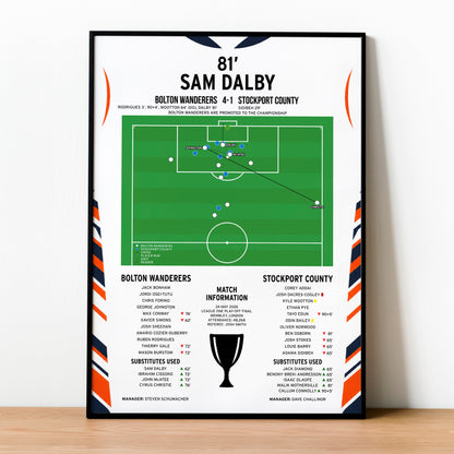 Sam Dalby Goal – Bolton Wanderers vs Stockport County – League One Play-Off Final 2026