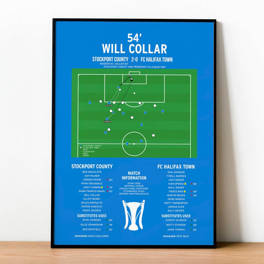 Will Collar Goal – Stockport County vs FC Halifax Town – National League 2022